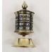 F990 Small Table Top Tibetan Prayer Wheel "Om Mane Padme Hum" Hand Crafted in Nepal